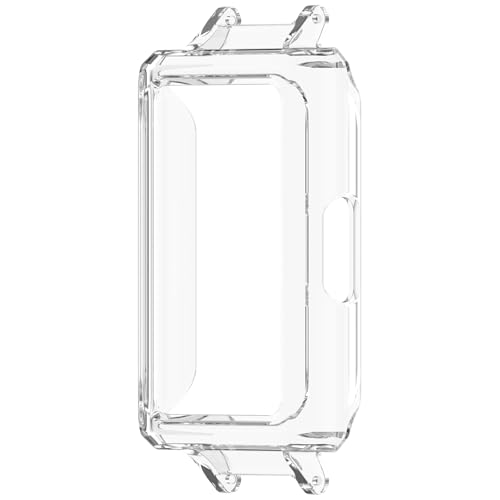 Image of for Huawei Band 11 Pro / 11 Pro NFC Watch Case Hard PC Protective Cover with 12mm Button Cutouts - Transparent