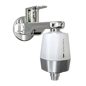 WaterScience Cleo Shower & Tap Filter - Hard Water Softener/Conditioner for Borewell/Tanker Water- Fits Taps & Showers |Cleo SFU -717