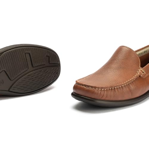Mocasines de piel PITILLOS 40140 en marrón de alta gama 4