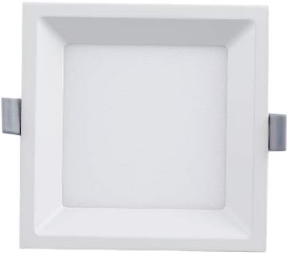 22W Ultra Thin LED Ceiling Flush Mount Recessed Light Fixture Indoor Square White-Finish 6500K
