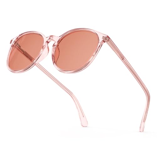 Image of Bloomoak Rose Migraine Glasses, FL-Flex Light Sensitivity Relief Glasses for Fluorescent LED Glare /Photophobia /Eye Strain