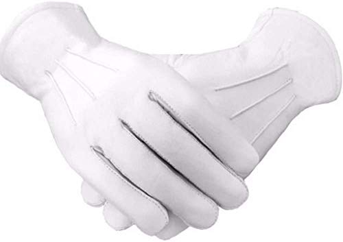 Guantes de piel suave masonic regalia cómodos que evitan sudoración