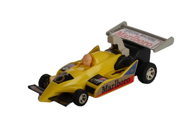 Marlboro Racer Car Maintenance Free Pullback Spring Action Race Toy Gift for Boys 3+ Years. Strong ABS Plastic, NO Sharp Edges, BIS Certified. Pack of 1, Color Yellow