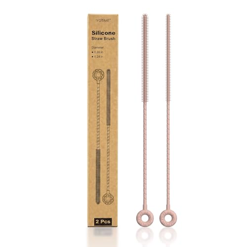 YOTIME Silicone Straw Cleaner Brush (2 Pcs)