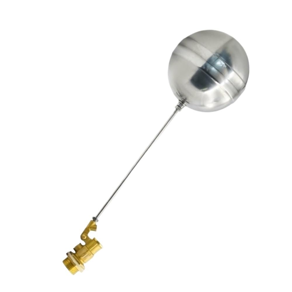Float Ball Valve 1pc 1inch Float Valve, 1/2inch 3/4inch Durability Brass Floating Ball SS201 Stem for Hot Water Tank(3/4inch)