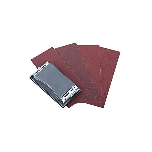 Wolfcraft 2877000 Handschleifklotz, mit 40 Schleifblättern
