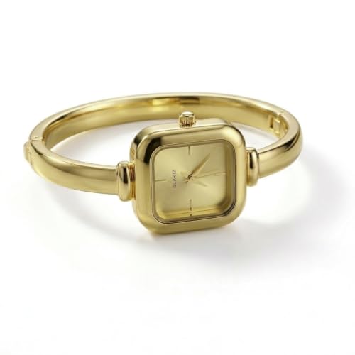Image of WISEWALKER Women's Bangle Bracelet Watch Silver Dial Elegant Style Anlalog Ladies Wrist Watch