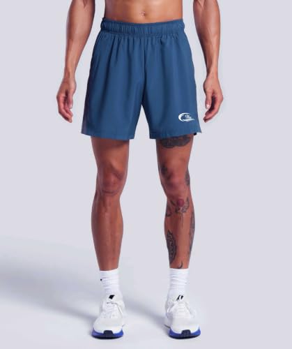 Image of CBlue Men's Outdoor Quick Dry Lightweight Sports Shorts with 2 Zipper Pockets, Breathable Hiking Running Gym Workout Athletic Shorts | CBblue Men's Quick Dry Sports Shorts with Zipper Pocket