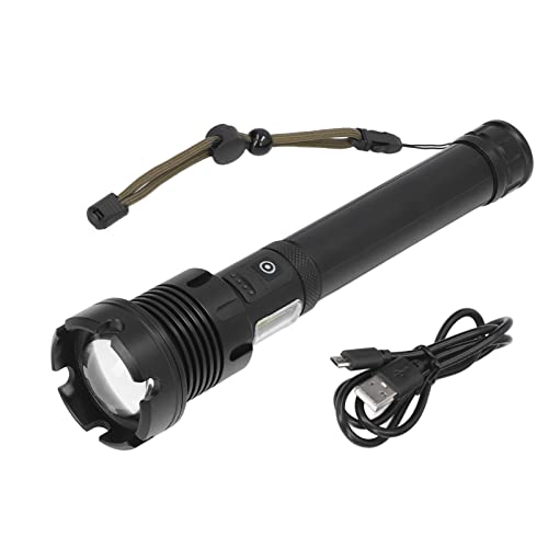 Lampe de poche lumineuse rechargeable USB 7 modes torche manuelle