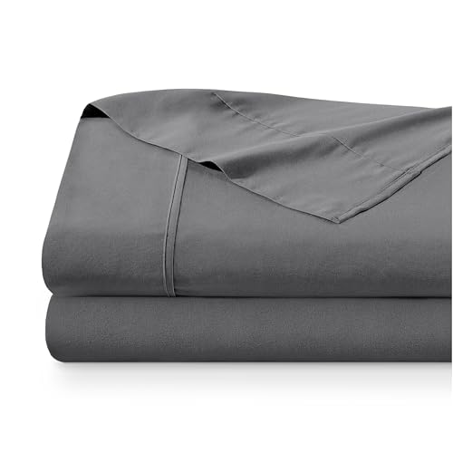 Bare Home Extra Long Flat Sheet - Premium 1800 Ultra-Soft Top Sheet - Hotel Luxury - Brushed - Easy Care - 2 Extra Long Flat Sheets Only (Twin/Twin XL - 2 Pack, Grey) Bare Home Extra Long Flat Sheet - Premium 1800 Ultra-Soft Top Sheet - Hotel Luxury - Brushed - Easy Care - 2 Extra Long Flat Sheets Only (Twin/Twin XL - 2 Pack, Grey)