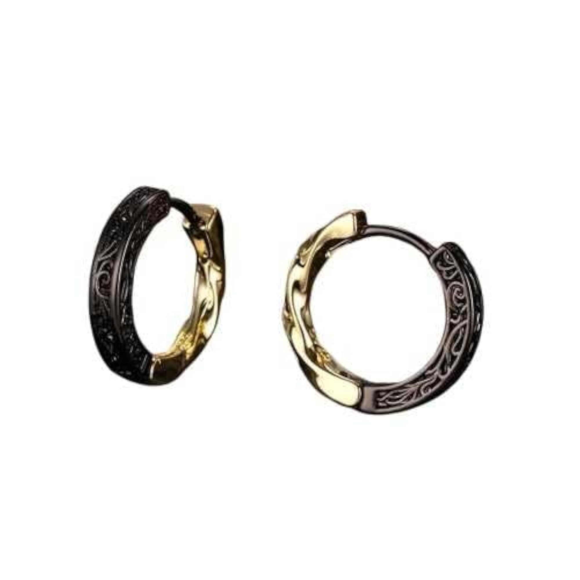Men's Vintage Inspired Retro Hoop Earrings