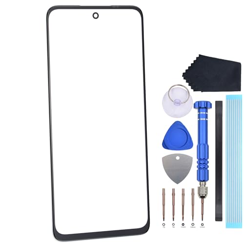 VEKIR Pannello di vetro di ricambio per Motorola Moto G54 G73 Schermo Esterno Lente di Vetro con strumento di smontaggio