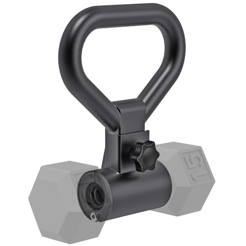 Kipika Poignée de conversion réglable en acier pour haltères sphériques – Poignée en acier solide pour la maison et la salle de sport – Capacité jusqu&rsquo;à 45,4 kg