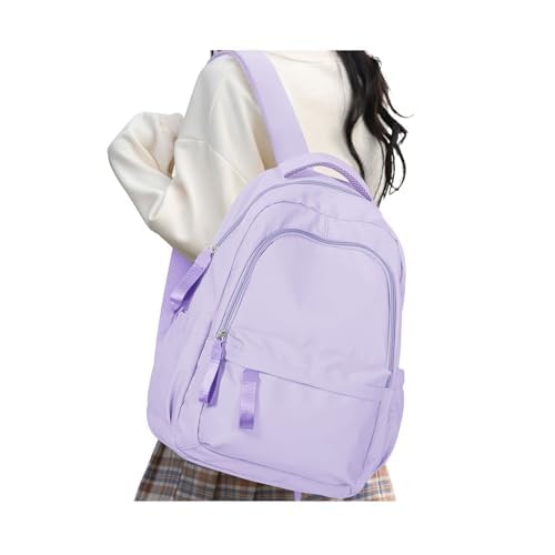 HYC00 Mochila Escolar Adolescente,Mochilas de Mujer para Ordenador Portatil 14' Impermeable Bolsillo Antirrobo,Mochila Universidad Mujer Grande Ligera Mochilas Colegio Instituto School Backapck,Morado