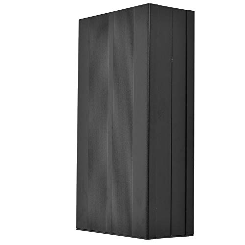 Aluminum Alloy Project Box Electronic Case Enclosure Box Housing DIY PCB Board Audio Amplifier Electronic Case Sand Black 55x106x200mm