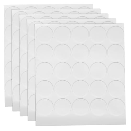 CHILDWEET 125pcs Double Sided Adhesive Dots Removable Acrylic Glue Spots 25mm Diameter X 0.5mm Thickness for Soundproofing Foam Panels and Wall Mounting Industrial Use