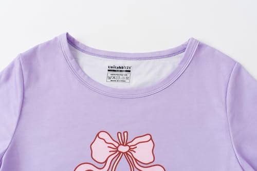 Image of Tie Dye Pajamas for Girls Soft Butterfly Sloth Fall Clothes Big Kids Sleepwear 2-Piece Long Sleeve Set Size 6-16