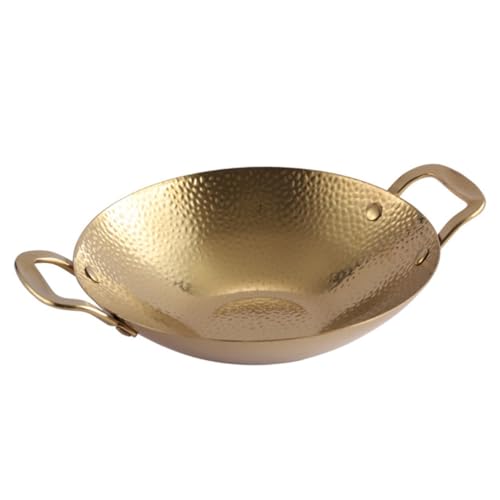 CONGARTENO Hammered Griddle Big Cooking Pot Handle Double Handle Pot Kitchen Supply