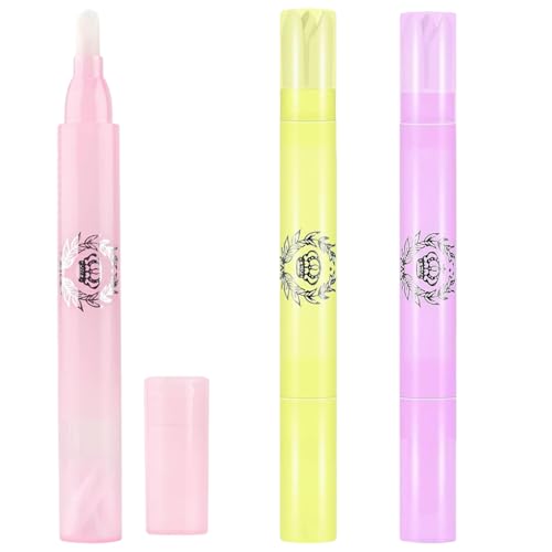 Nail Polish Remover Pen 3pcs Nail Polish Corrector Pen for Cleaning Nail Edges & Cuticles Precision Manicure Mistake Fixer Tool for Home DIY Nail Art