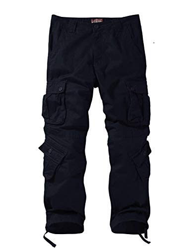 Image of Match Men's Wild Retro Multi-Pockets Utility Casual Cotton Cargo Trousers #3357