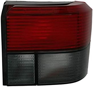 Right Rear Light Compatible With Volkswagen Bus T4 Transporter Multivan Carvelle 1990-2003 VT181R Passenger Side Right Tail Lights Assembly Rear Light Assembly Tail Lamp Red Black