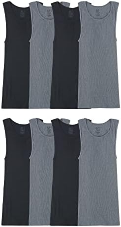 Fruit of the Loom Men's Sleeveless Tag Free Moisture Wicking Tank A-Shirt