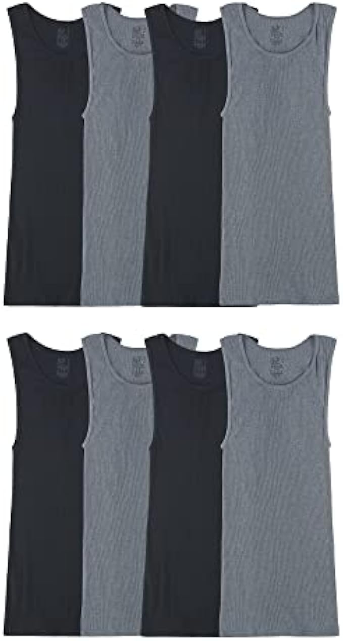 Fruit of the Loom Men's Lightweight Active Cotton Blend Undershirts