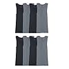 Fruit of the Loom Men's Lightweight Active Cotton Blend Undershirts, Tank - 8 Pack - Black/Grey, Medium
