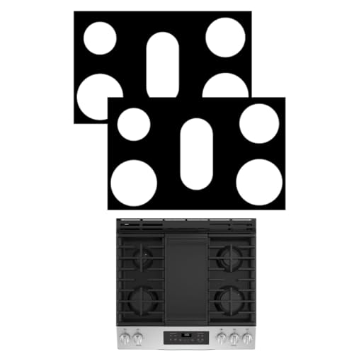 2 Pcs 30Inch Stove Top Protectors For GE MODEL JGBS66DEKWW 5 burner Gas Range Cooktop Cover liner