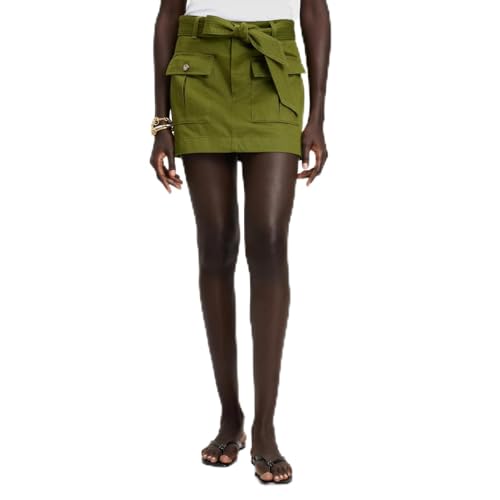 Jupe cargo Kate Spade premium en coton vert de haute couture