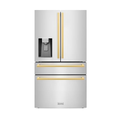 ZLINE Autograph 36 in. Counter-Depth with Gold