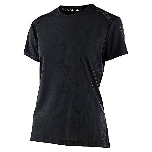 Troy Lee Designs Womens|All Mountain|Trail|Mountain Bike|Lilium SS Jersey (Snake Black, XS)