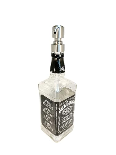 Handmade Dispenser for Soap Repurposed Jack Daniels Bottle Waterproof Label 750 ML