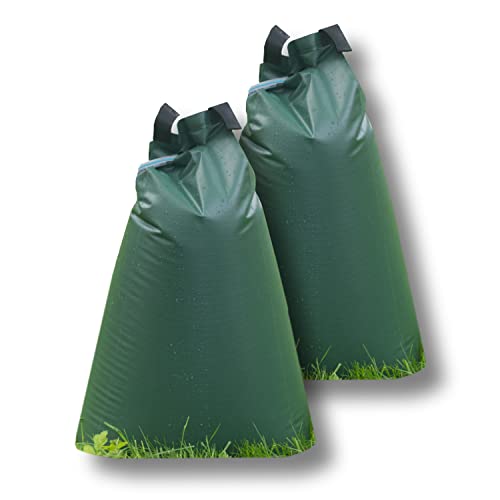 dm-Folien 2 Stück Baumbewässerungsbeutel 75 Liter I Bewässerungssack aus robustem PVC I Wassersack zur Langzeitbewässerung von Bäumen I UV-beständiger Bewässerungsbeutel bei Trockenheit & Hitze