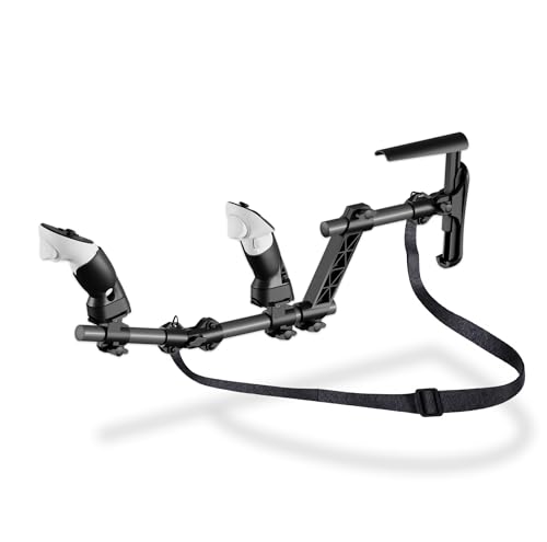 Moginno M3 VR Gun Stock Compatible with Meta/Oculus Quest 3/3S/2/Pro Controller Accessories, Magnetic Gunstock Rifle Adapter with Shoulder Strap, Enhance FPS Games Reality Control Feel, Black