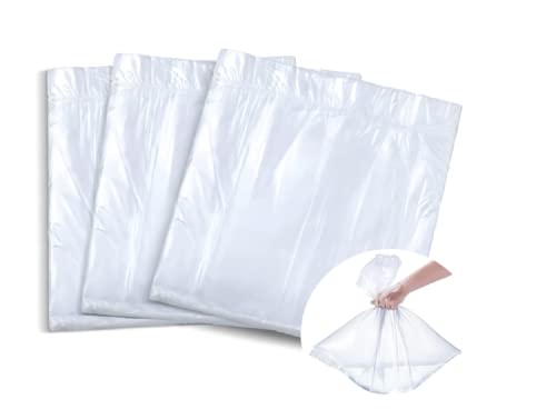 100 Plastic Liners for Large Ionic Detox Foot Tub/Basin (20% Thicker - 15-16 Microns)
