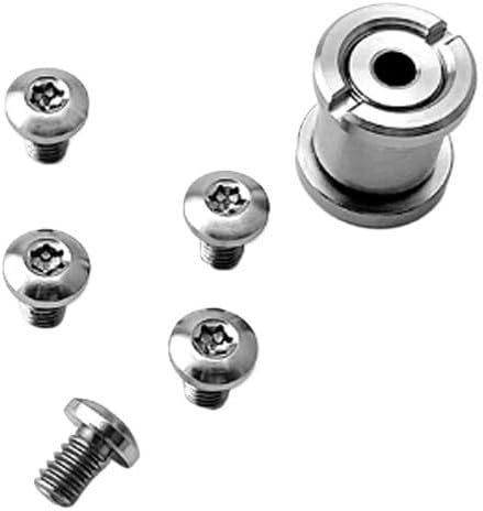 6-Piece Set Spindle Screw Replacement Fits For Strider SMF, Titanium Locking Screw Support Shaft DIY Making Accessory(Black)