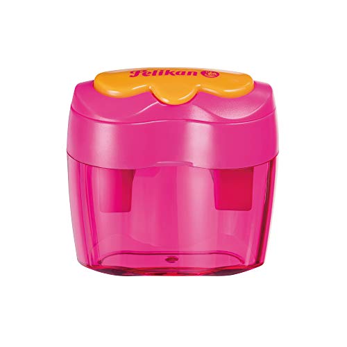 Pelikan Combino Schulset, ergonomischer dreieckiger Bleisstift B, Radierer, Doppellochspitzer, 1 Stück farbig sortiert - keine Farbauswahl möglich!