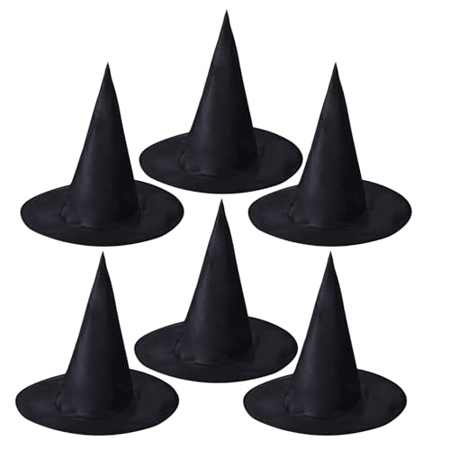 Image of Kaku Fancy Dresses Witch Hat for Girls, Witch Costume Accessory for Halloween Party Prop Multicolor Witch Hat
