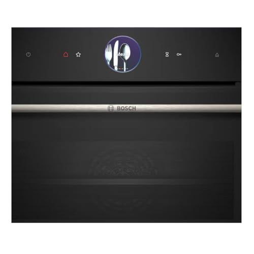Bosch CSG7361B1 Serie 8 EEK: A+ Einbau-Kompaktdampfbackofen, 60cm breit, 47 Liter, Home Connect, 4D Heißluft, schwarz