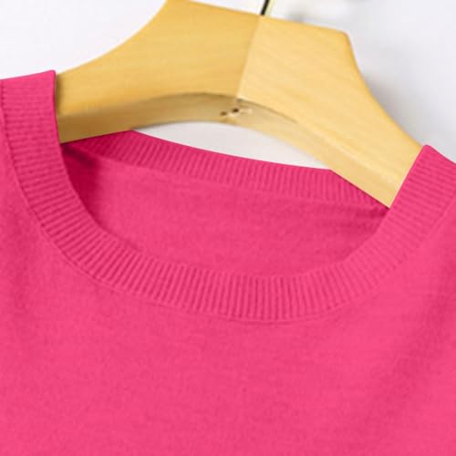 OIOLOYJM Fall Cashmere Sweaters for Women 2025 Crewneck Long Sleeve Tops Knitted Pullovers Lightweight Merino Wool Sweater
