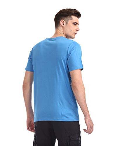 Image of Colt Men's Printed Regular fit T-Shirt (280590420 Blue S HS Small)