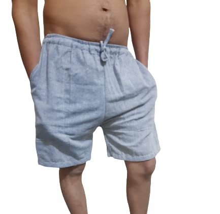 Men's Regular Fit Shorts with Pocket Pack of 1 Blue-image-6