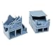 Outland Models Railway Scenery Structure Damaged City House Set B 1:160 N Scale