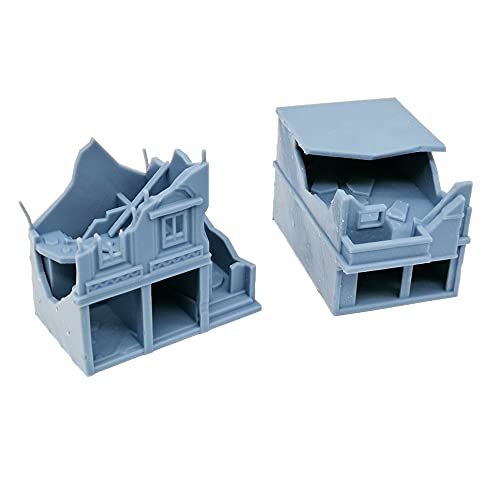 Maquette de maison de ville endommagée échelle 1:160 N pour paysage ferroviaire