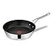 Tefal Jamie Oliver Cook's Classics Bratpfanne 28 cm, Pfanne Induktion, Antihaftversiegelung, Thermo-Signal bei idealer Brattemperatur, backofenfest, Edelstahlpfanne, genieteter Griff, E3060635
