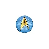 Star Trek Insignia Design – Basierend auf dem Sternenflotten-Abzeichen aus der Original-Serie, hat dieser Pin die klassischen Gold- und Schwarz-Farben in dem antiken Design, das Sie lieben und sich erinnern