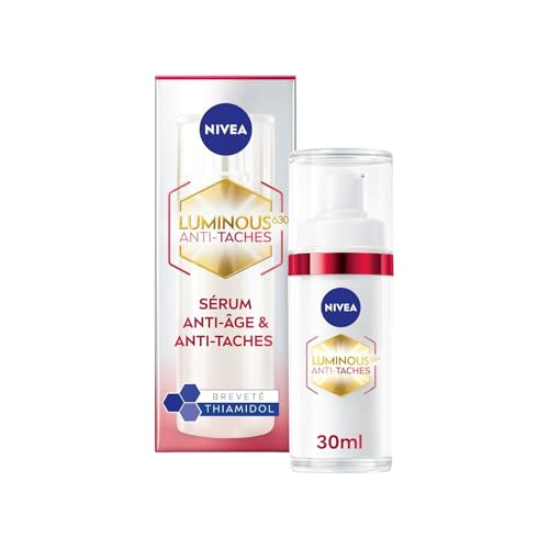NIVEA Luminous 630 - Sérum Visage Anti-Âge & Anti-Taches d'Hyperpigmentation - Combleur de Rides & Booster de Collagène - Acide Hyaluronique & Thiamidol...