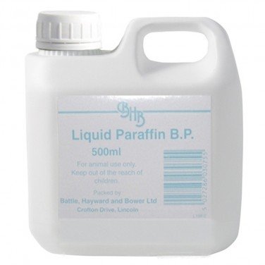 William Hunter Equestrian Battles Liquid Paraffin B.P. - For general veterinary use, can be used as a mild laxative (Choose 500ml or 5 litre)