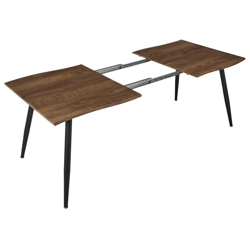 Table extensible moderne avec mécanisme facile effet chêne Forest 210cm - 5